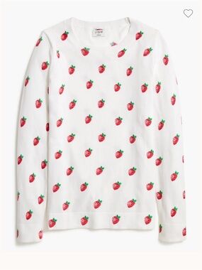 J.Crew Teddie Strawberries Sweater